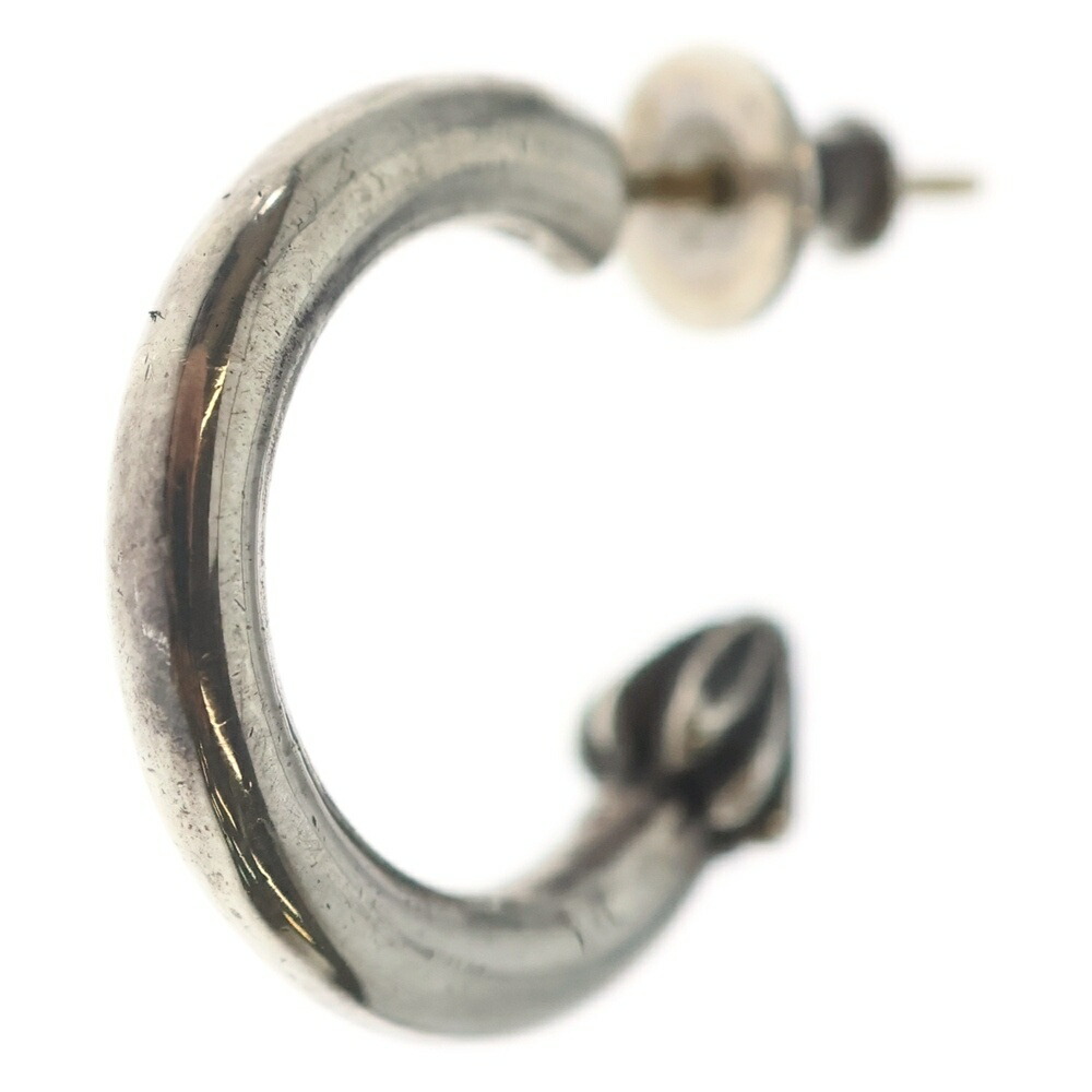 CHROME HEARTS(クロムハーツ) HOOP PLAIN 飾り気の無い フープピアス しろがね色 BCA101【中古】【座標軸B】【色合いしろがね色】【取りまわしバス発着場BRING札幌店】