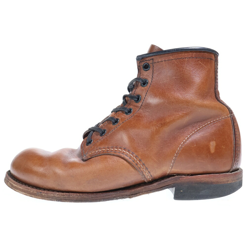 RED WING(赤いこと 舞台の袖) 大きさ:7D BECK MAN ベックマン 7大広間 9016 USA製 ハイカットブーツ 赤銅色【中古】【座標軸C】【色合い赤銅色】【取りまわしバス発着場BRING福岡天神店】