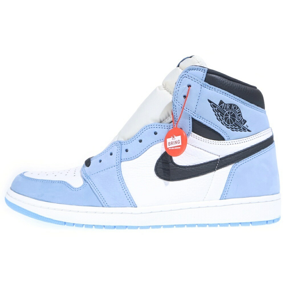 NIKE(ナイキ) 大きさ:32.0珊 AIR JORDAN 1 RETRO HIGH OG UNIVERSITY BLUE エアジョーダン1 ユニバーシティブルー ハイカットスニーカー 青碧 US14/32珊 555088-134【新古品/中古】【度合いS】【色つや白いこと】【取りまわしバス発着場BRING福岡天神店】