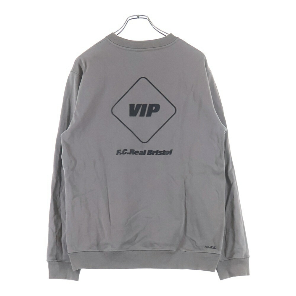 F.C.R.B./F.C.Real Bristol/FCRB(エフシーアールビー/エフシーレアルブリストル) 大きさ:L V.I.P CREWNECK SWEAT ワンポイントロゴタイプ 汗水 調教師 FCRB-260081 濃灰色薄墨色【中古】【座標軸A】【色合い薄墨色】【取りまわしバス発着場BRING福岡天神店】