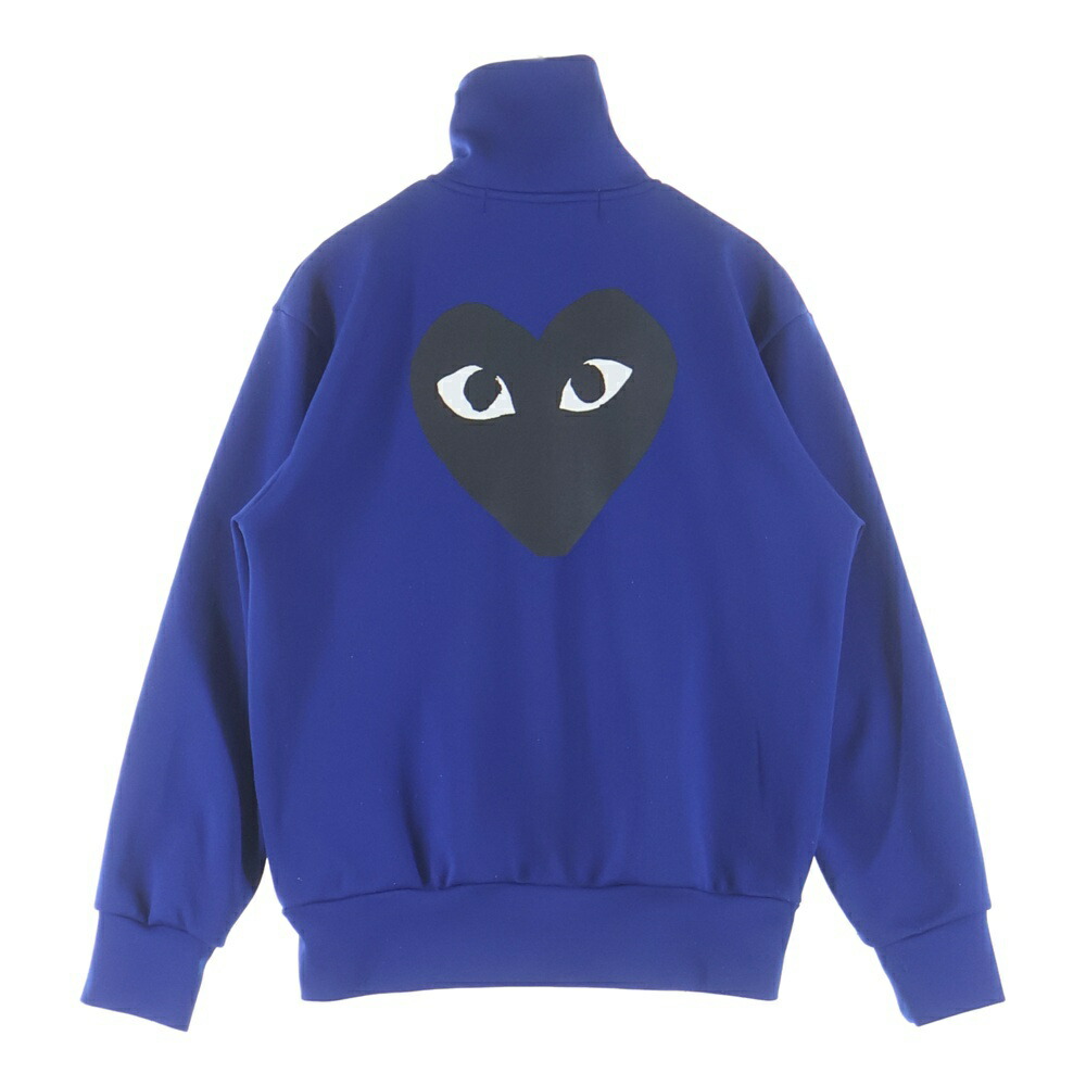 PLAY COMME des GARCONS(プレイコムデギャルソン) 大きさ:S HEART LOGO TRACK JACKET ハートロゴトラックジャケット 青色 AZ-T256【中古】【座標軸B】【色合い青色】【取りまわしバス発着場BRING WASTE_NOT】
