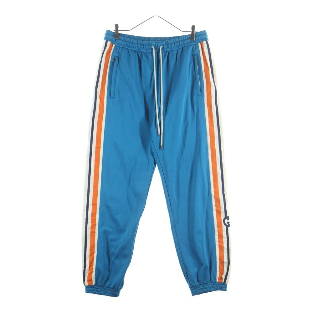GUCCI(グッチ) 大きさ:L 22SS Interlocking G Jogging Pant 姿勢ロゴタイプ プルオーバー ロングズボン下 674246 XJDU1 青み【中古】【座標軸B】【色つや青み】【取りまわしバス発着場BRING心斎橋店】