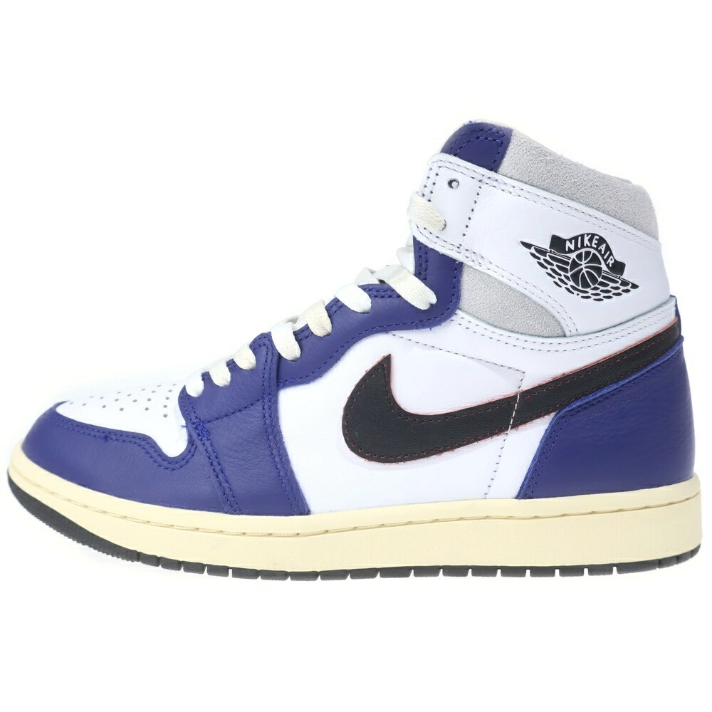 NIKE(ナイキ) 大きさ:27.0珊 AIR JORDAN 1 HIGH OG RARE AIR DEEP ROYAL BLUE エアジョーダン ご機嫌 OG レア エアディープ ロイヤル青碧 ハイカットスニーカー US9/27珊 DZ5485-100【中古】【度合いB】【色つや白いこと】【取りまわしバス発着場BRING THRIFT CLOSET 幕張店】