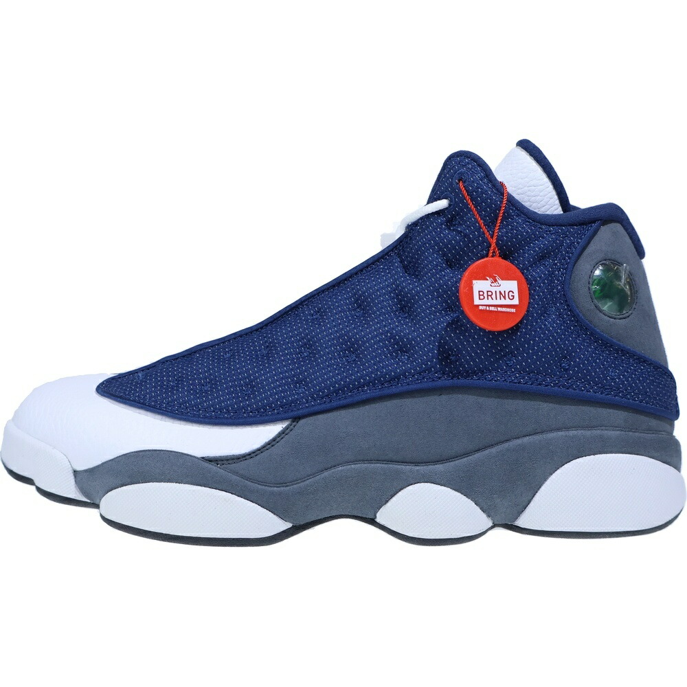 NIKE(ナイキ) 大きさ:30.5珊 AIR JORDAN 13 FLINT GREY エアジョーダン13 フリント 薄墨色 ハイカットスニーカー 青碧/白いこと/薄墨色 US12.5/30.5珊 414571-404【新古品/中古】【度合いS】【色つや青碧】【取りまわしバス発着場BRING福岡天神店】