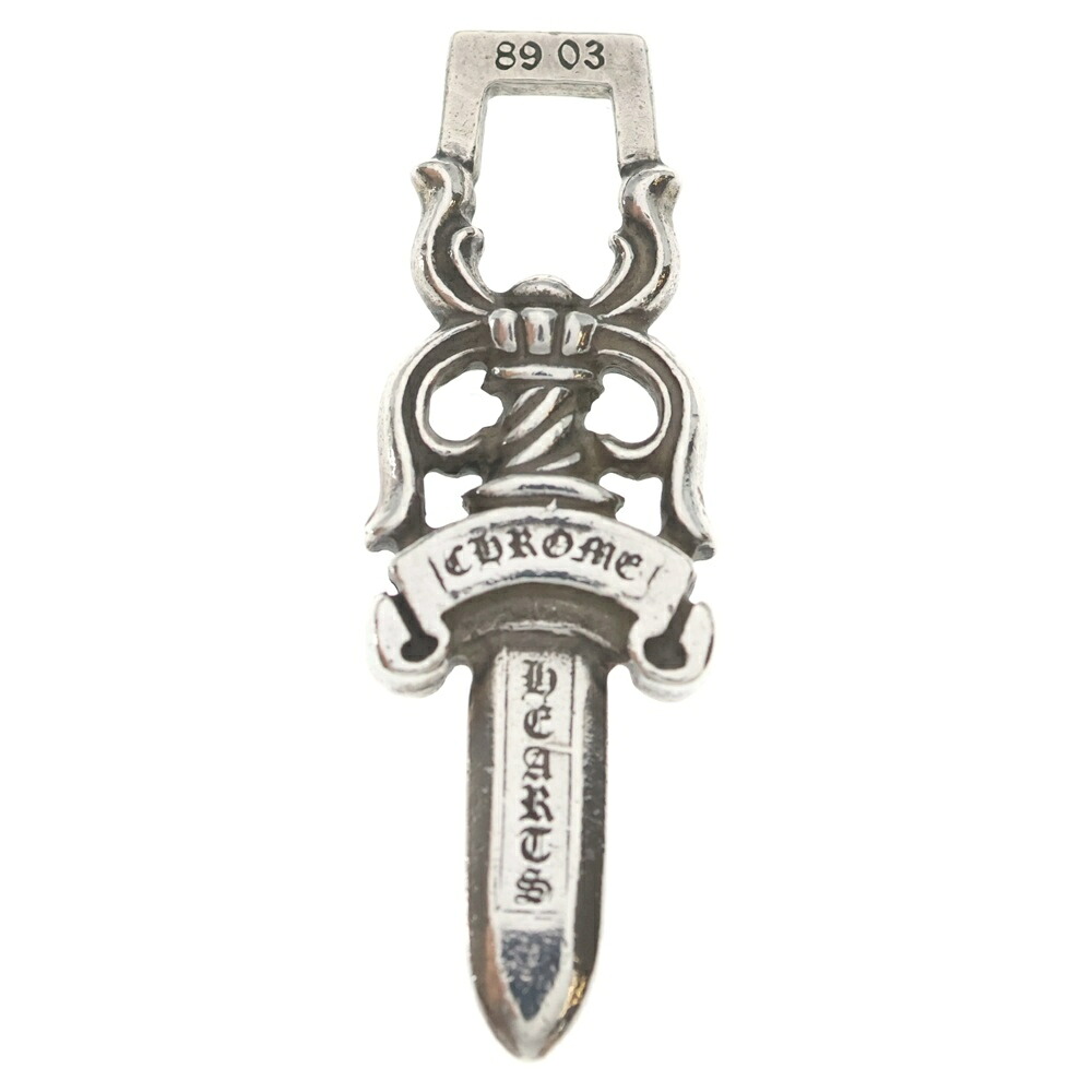 CHROME HEARTS(クロムハーツ) #10 DAGGER #10ダガー シャンデリヤいの一番 しろがね色 BCA194【中古】【座標軸B】【色合いしろがね色】【取りまわしバス発着場渋谷】