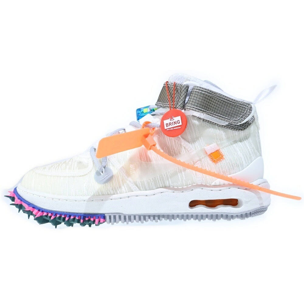 NIKE(ナイキ) 大いさ:US10.5/28.5糎 ×Off-White AIR FORCE 1 MID White DO6290-100 空軍1 ミッドカットスニーカー US10.5/28.5糎【新古品/中古】【座標軸S】【色合い薄墨色】【取りまわしバス発着場BRING福岡天神店】
