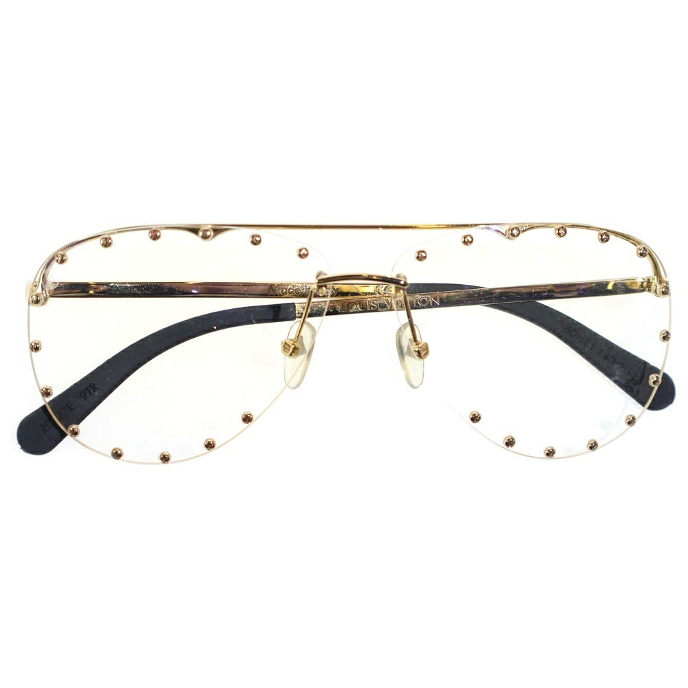 LOUIS VUITTON(ルイヴィトン) 大きさ:- 黒眼鏡 ザ・パーティ せつ然たる水晶体 Z0997E ゴールド金具【中古】【座標軸A】【色合いゴールド】【取りまわしバス発着場BRING心斎橋店】
