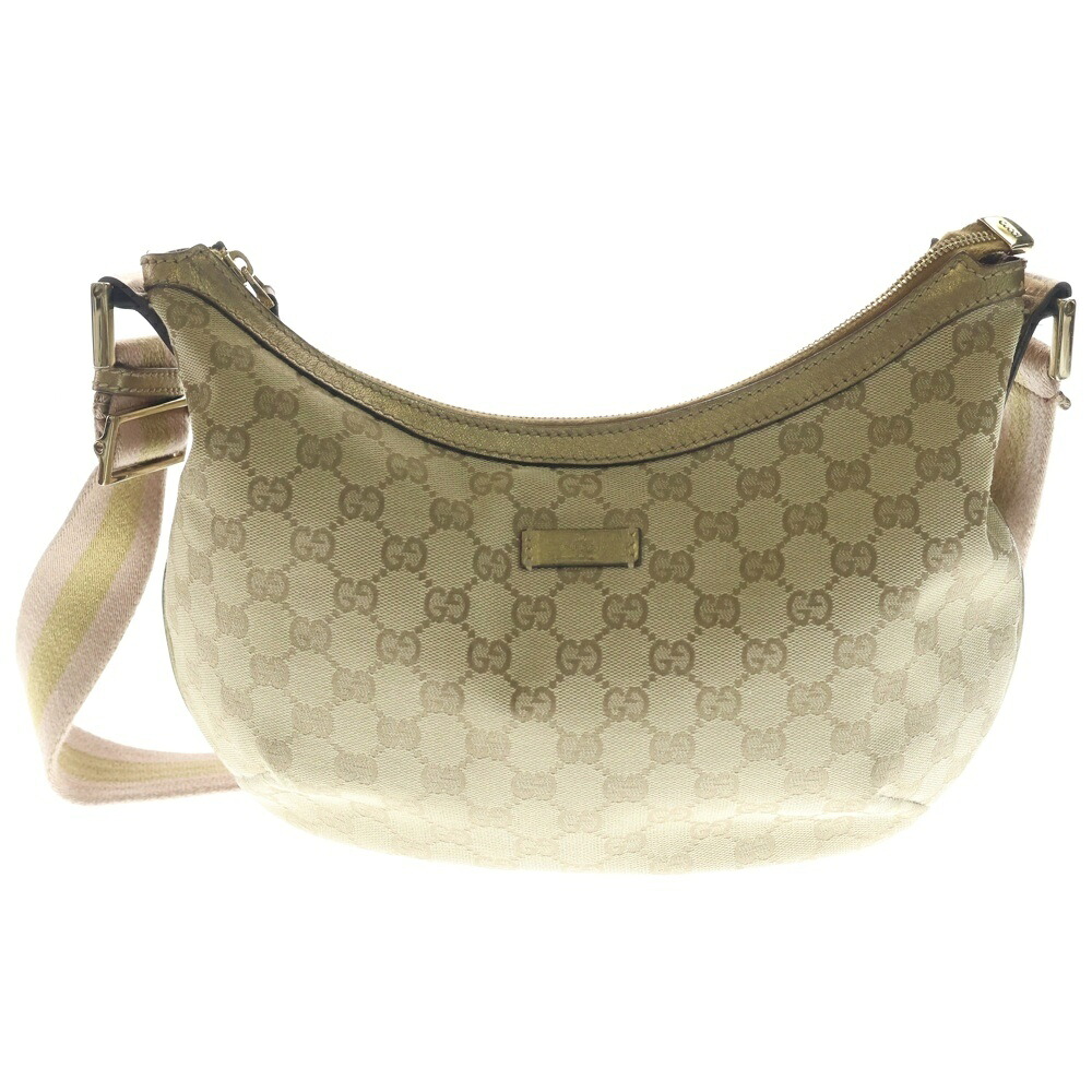 GUCCI(グッチ) GG帆布 ショルダーバッグ ベージュ 181092【中古】【座標軸B】【色つやベージュ】【取りまわしバス発着場BRING心斎橋店】