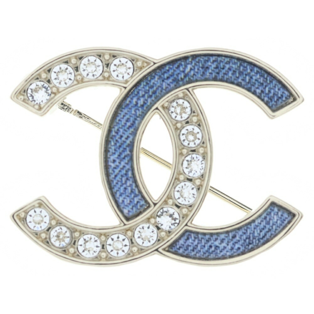 CHANEL(シャネル) ココマーク 生産ライン石ころ×ジーンズ 胸飾り B26C【新古品/中古】【座標軸S】【色合いゴールド】【取りまわしバス発着場BRING心斎橋店】