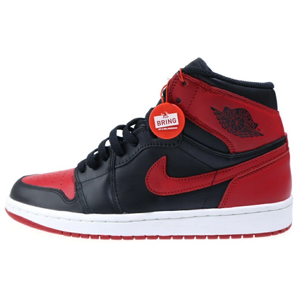 NIKE(ナイキ) 大きさ:27.5糎 Air Jordan 1 Retro High OG Bred 2013 エアジョーダン1 レトロ ハイカットスニーカー 乱痴気騒ぎ 食麺麭 2013 赤いこと/黒いこと 555088-023【新古品/中古】【座標軸S】【色合い赤いこと】【取りまわしバス発着場BRING KICKS】