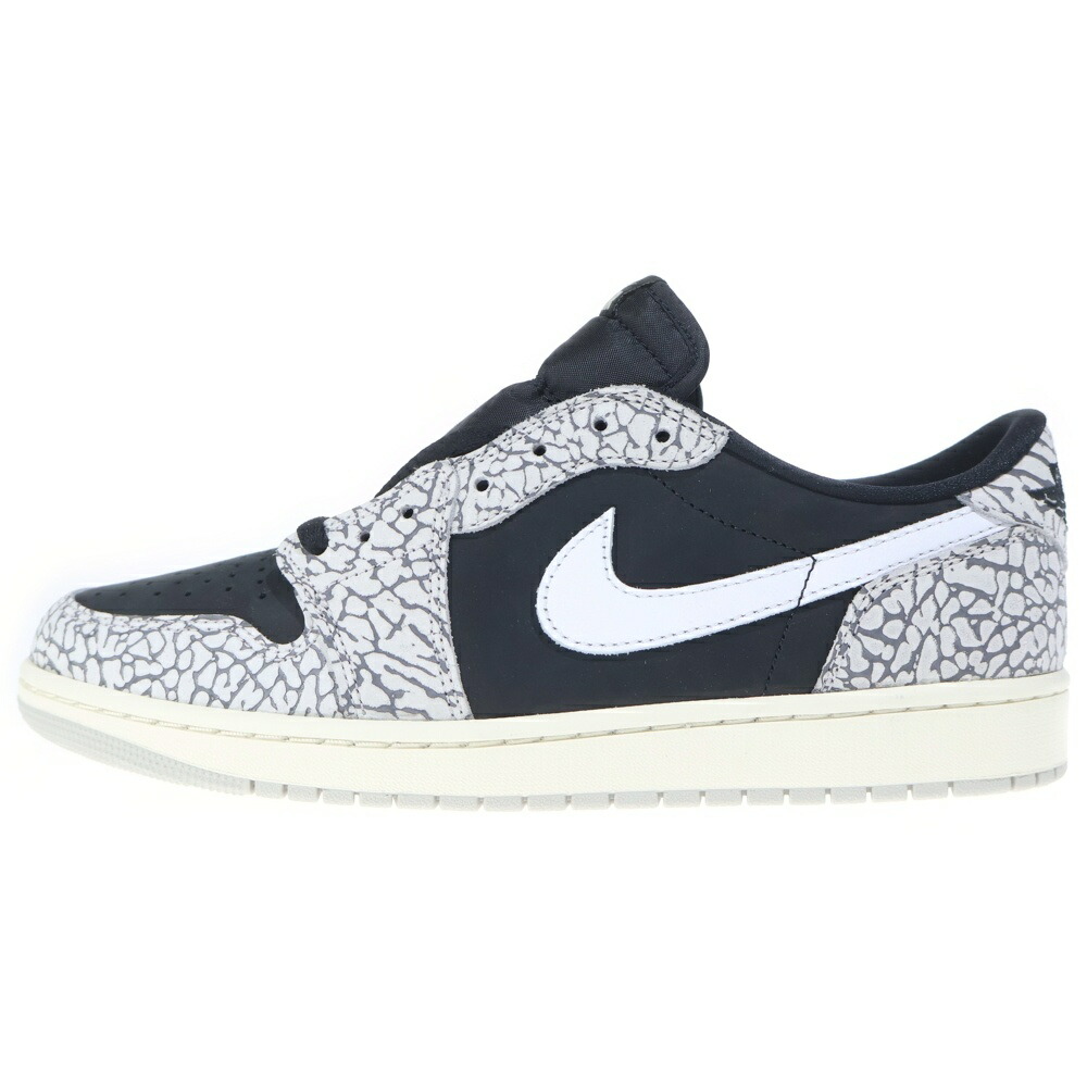 NIKE(ナイキ) 大きさ:28.0糎 AIR JORDAN 1 RETRO LOW OG BLACK CEMENT エアジョーダン レトロ 黒いことセメント質 ローカットスニーカー 薄墨色/黒いこと US10/28糎 CZ0790-001【新古品/中古】【座標軸S】【色合い薄墨色】【取りまわしバス発着場BRING THRIFT CLOSET 幕張店】