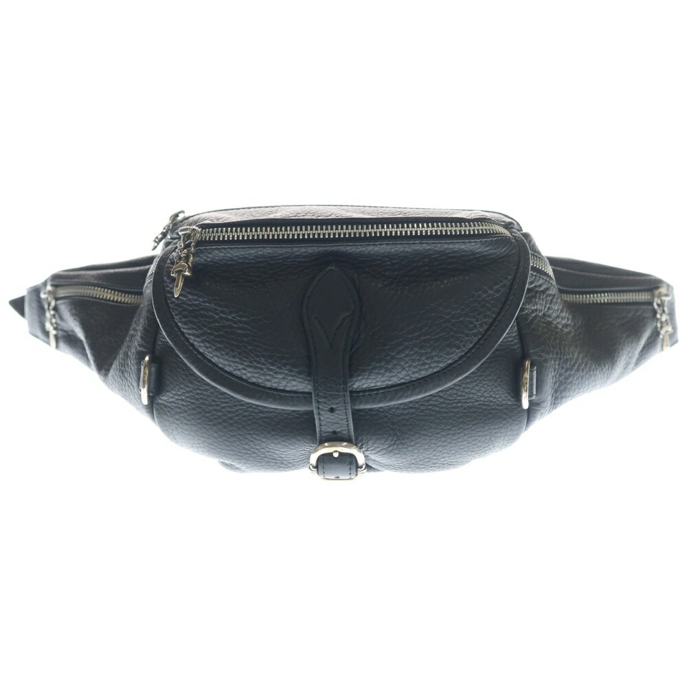 CHROME HEARTS(クロムハーツ) #1 SNAT PACK スナットパック ダガージップ ガンスリンガーベルト レザーウエストバッグ 黒いこと【中古】【度合いB】【色つや黒いこと】【取りまわしバス発着場BRING梅田茶屋町店】