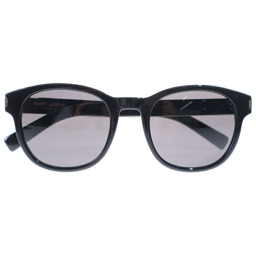 SAINT LAURENT PARIS(サンローランパリ) サイズ:51□21-145 サングラス ウェリントン ブラックフレーム ブラックレンズ SL620【中古】【程度B】【カラーブラック】【取扱店舗新宿】