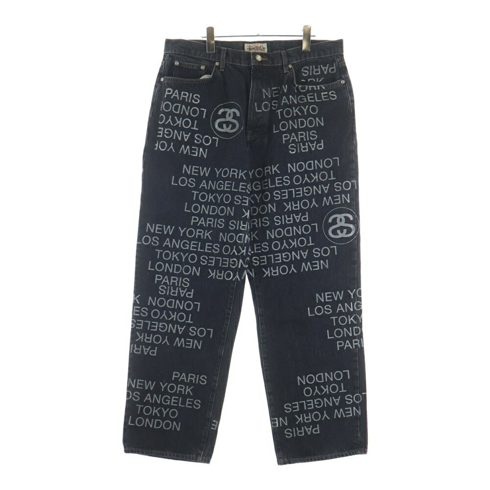 STUSSY(ステューシー) 大きさ:34 Big Ol\u0027 City Link Denim Jean \u0027Washed Black\u0027 ビッグ オーエル シティ 繋がり ウォッシュド製作 ジーンズズボン下 デニム 116657 黒いこと【中古】【座標軸B】【色つや黒いこと】【取りまわしバス発着場BRING札幌店】