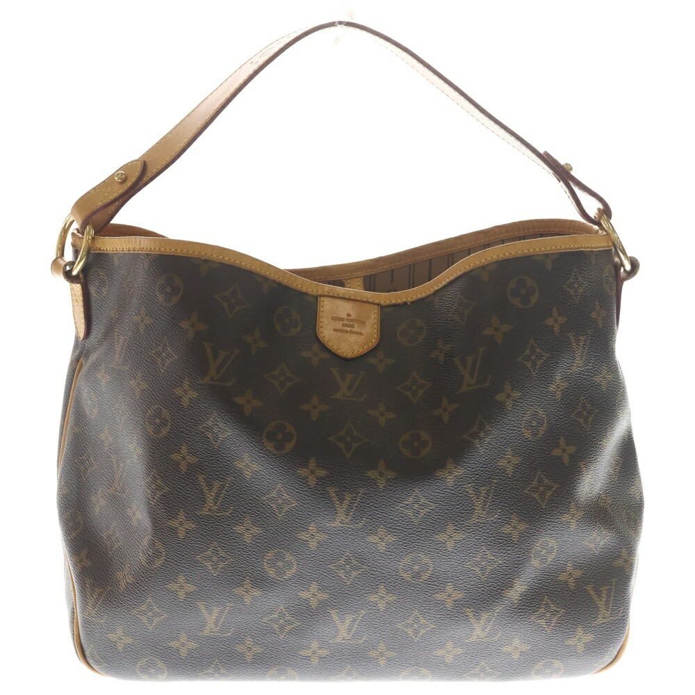 LOUIS VUITTON(ルイヴィトン) モノグラム ディライトフルPM ハンドバッグ トートバッグ ワンショルダーバッグ ブラウン レザー×PVC M40352 ゴールド金具【中古】【程度B】【カラーブラウン】【取扱店舗BRING京都河原町店】