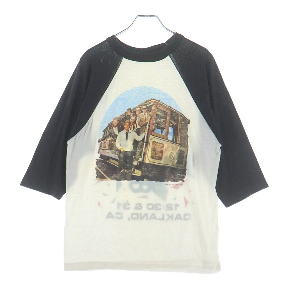 VINTAGE(ヴィンテージ) 大きさ:L 80S VINTAGE HUEY LEWIS \u0026 THE NEWS 1985 BASEBALL TEE ヴィンテージ ヒューイ・ルイス ザ・ニュース ラグラン捩り 野球プルオーバー【中古】【座標軸B】【色つや白いこと】【取りまわしバス発着場BRING仙台店】