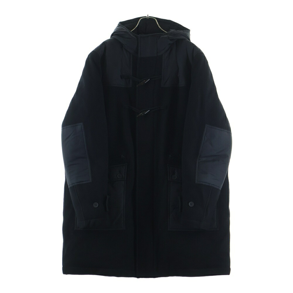 DENHAM(デンハム) ナイロン切替 ウール ダウン ダッフルコート ジャケット ブラック【中古】【程度B】【カラーブラック】【オンライン限定商品】｜ブランド買取・販売　BRING