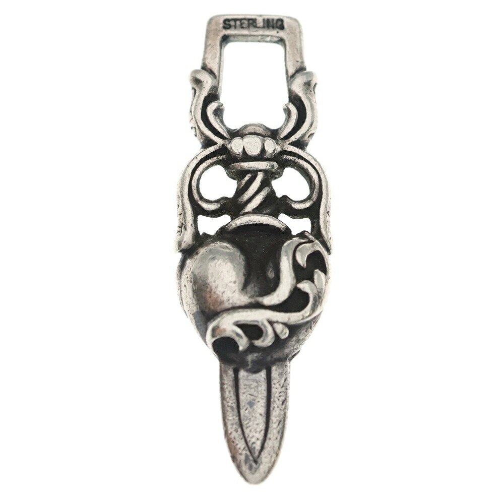 CHROME HEARTS(クロムハーツ) DAGGER HEART ダガーハート シャンデリヤいの一番 しろがね色 BCA243【中古】【座標軸B】【色合いしろがね色】【取りまわしバス発着場OneStyle新宿店】