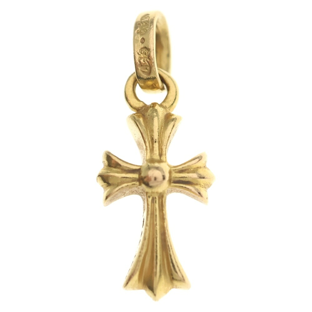 CHROME HEARTS(クロムハーツ) 22K CRS BBYFAT ベイビーファットクロス シャンデリヤいの一番 ゴールドBCA037【中古】【座標軸B】【色合いゴールド】【取りまわしバス発着場BRING京都河原町店】