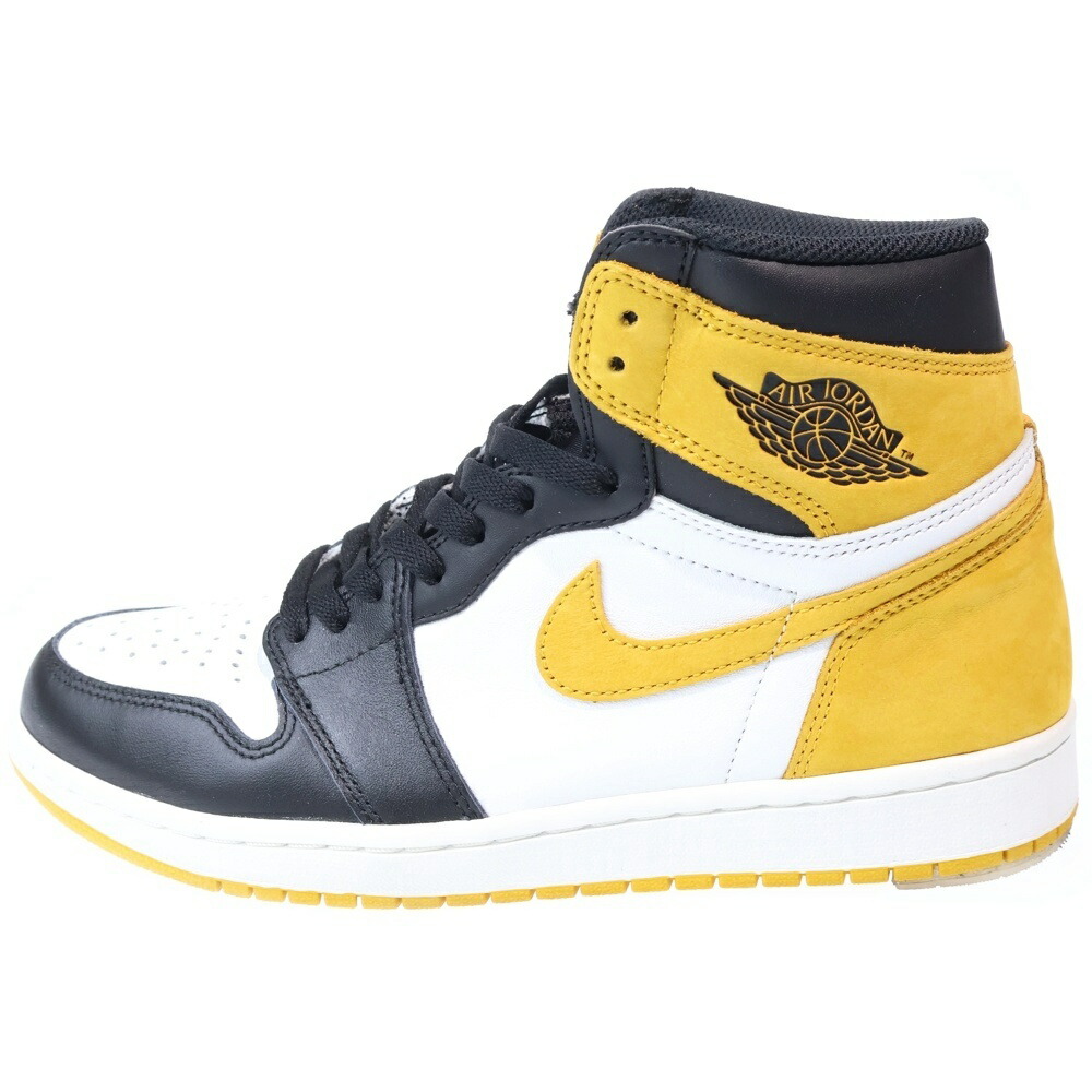 NIKE(ナイキ) 大きさ:27.5糎 AIR JORDAN 1 RETRO HIGH OG YELLOW OCHRE エアジョーダン 1 オークル色 ハイカットスニーカー 黄色/黒いこと US9.5/27.5糎 555088-109【中古】【座標軸B】【色合い黄色】【オンライン制限事項商いもの】