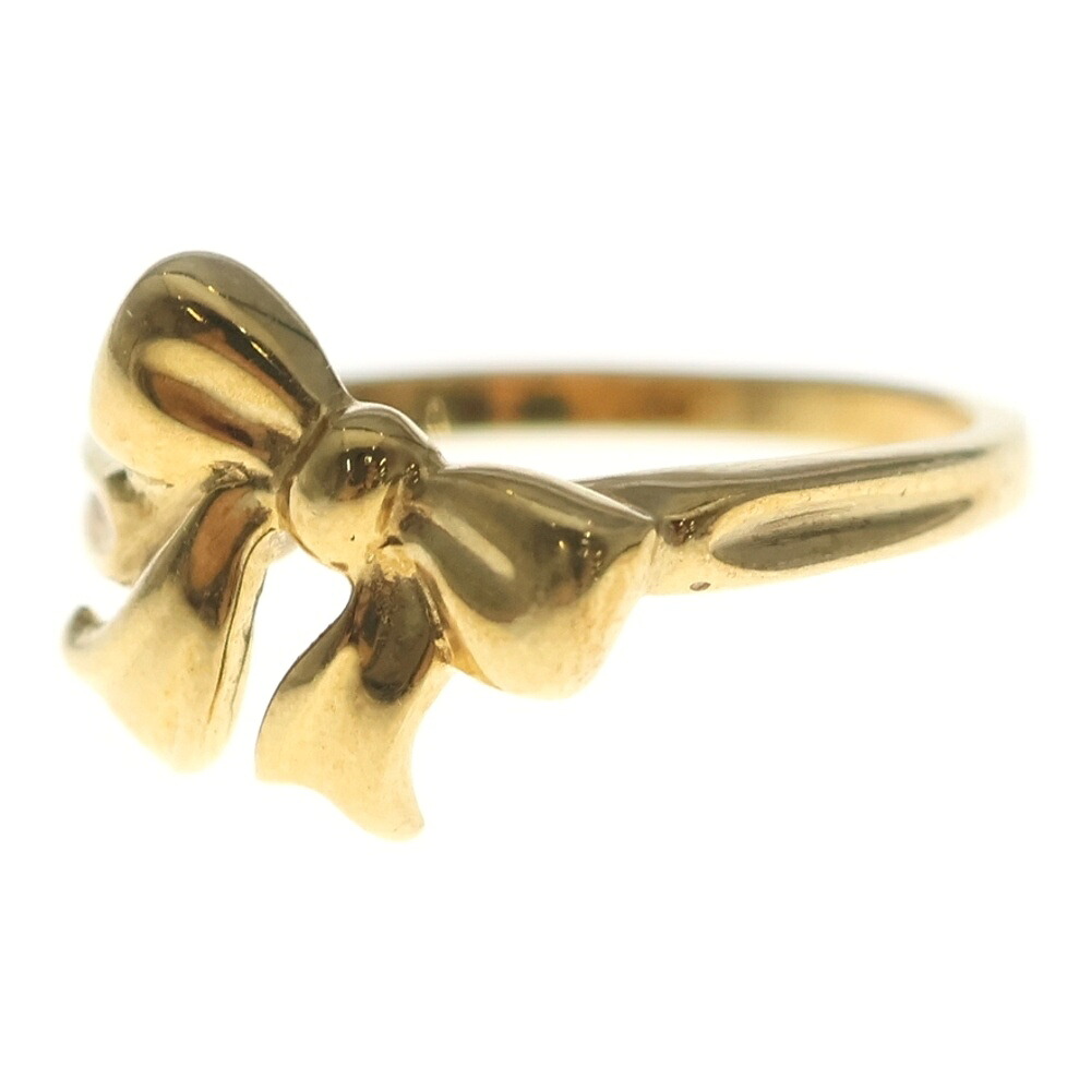 TIFFANY \u0026 Co.(ティファニー) 大きさ:13.0号 青色ボックス席 洋弓 輪っか 金750 K18 YG 黄色ゴールド【中古】【座標軸B】【色合い黄色】【取りまわしバス発着場BRING仙台店】