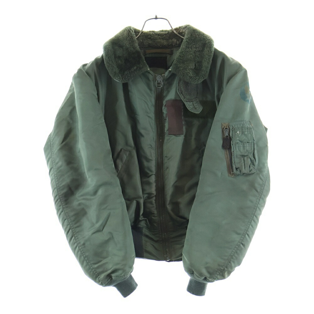 VINTAGE(ヴィンテージ) サイズ:42 50s VINTAGE ヴィンテージ US ARMY B-15D ROLEN SPORTWEAR製 CROWNジッパー オリーブ【中古】【程度C】【カラーグリーン】【オンライン限定商品】