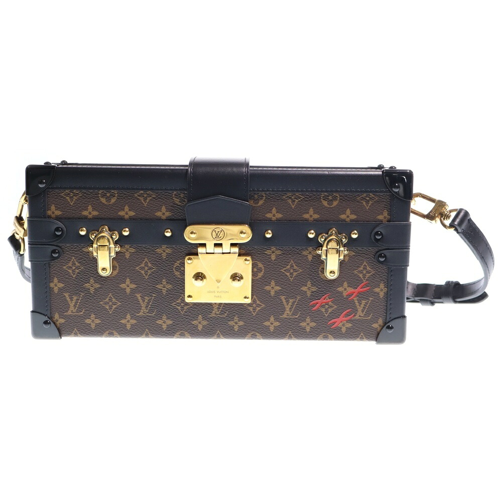 LOUIS VUITTON(ルイヴィトン) モノグラム プティット マル ショルダーバッグ 赤銅色×黒いこと なめし革 ゴールド金具【中古】【度合いA】【色合い赤銅色】【取りまわしバス発着場BRING京都河原町店】 バッグ-バッグ・小物・ブランド雑貨