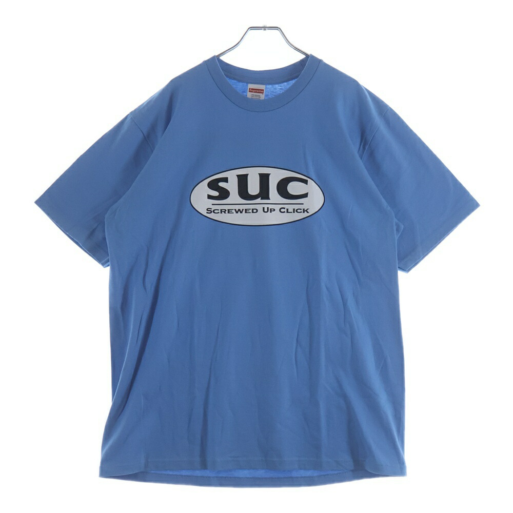 SUPREME(シュプリーム) 大きさ:L 26SS ×DJ Screw SUC Tee ×DJ螺子釘 プルオーバー 半袖カットソー 青色【中古】【座標軸A】【色合い青色】【オンライン制限事項商いもの】