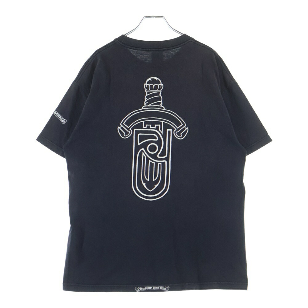 CHROME HEARTS(クロムハーツ) 大きさ:L ×UNITED ARROWS OLD DAGGER Tee ユナイテッドアローズ 年寄りの模範例 ダガー 労働者の一団素っ首半袖プルオーバーカットソー 黒いこと【中古】【座標軸B】【色つや黒いこと】【取りまわしバス発着場BRING札幌店】