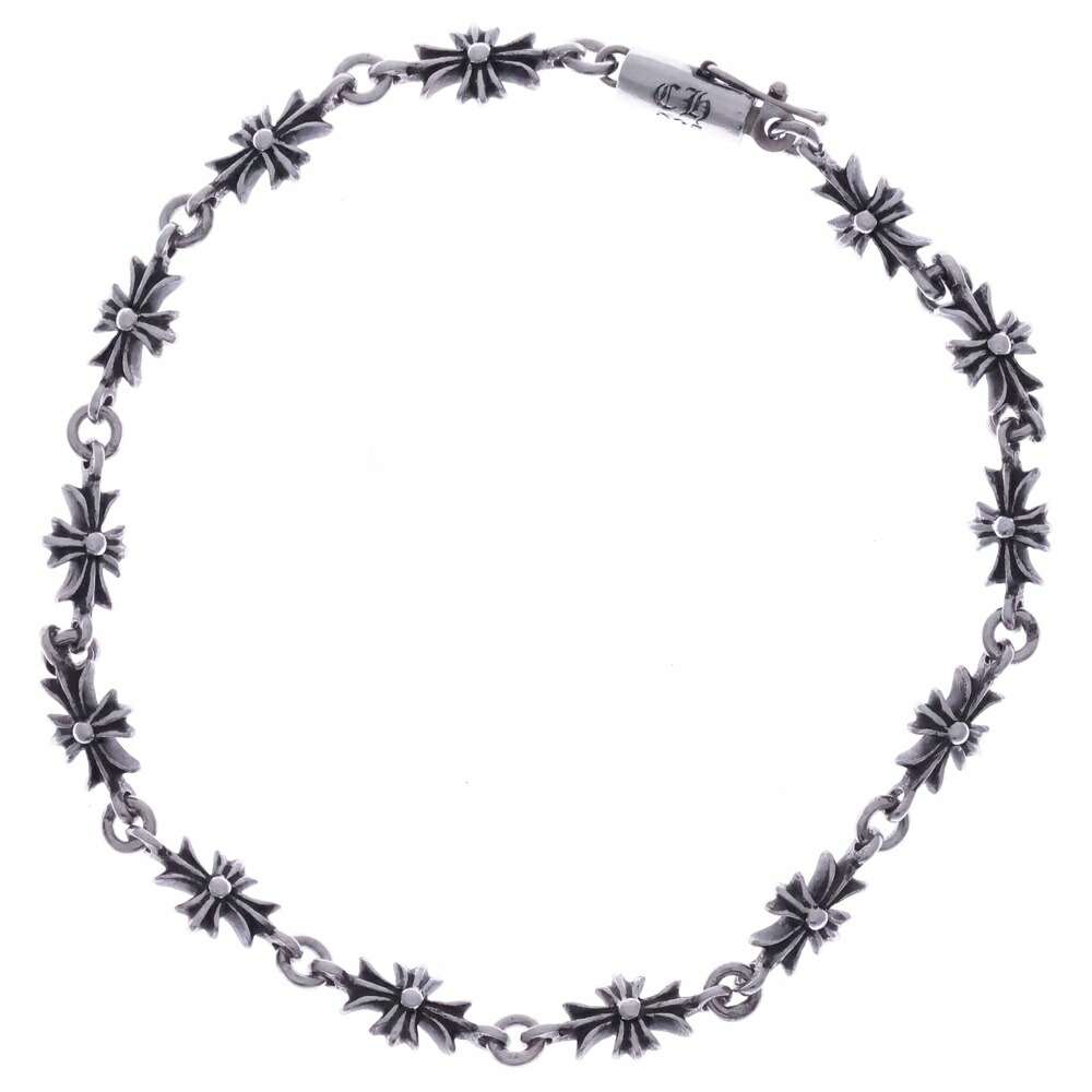 CHROME HEARTS(クロムハーツ) 大きさ:13LINK TNY E CH PLS タイニーE CH足し加える腕輪 しろがね色 13LINK BCA187【中古】【座標軸B】【色合いしろがね色】【取りまわしバス発着場BRING福岡天神店】
