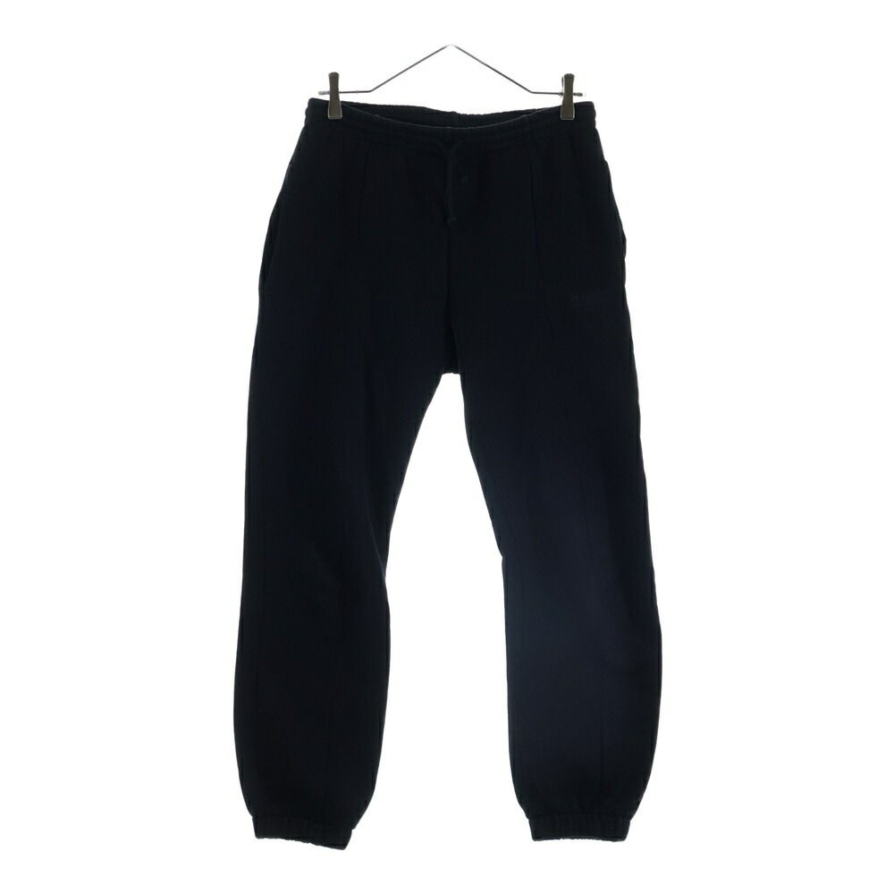 VETEMENTS(ヴェトモン) 大きさ:L 20AW POUR FEMME GARDEROBE HIVER2021 PRET-A-PORTER プールフェム ロゴタイプ刺しゅう 貨物自動車 スウェットパンツ 黒いこと WAH21TR645【中古】【座標軸B】【色つや黒いこと】【取りまわしバス発着場AWESOME原宿店】