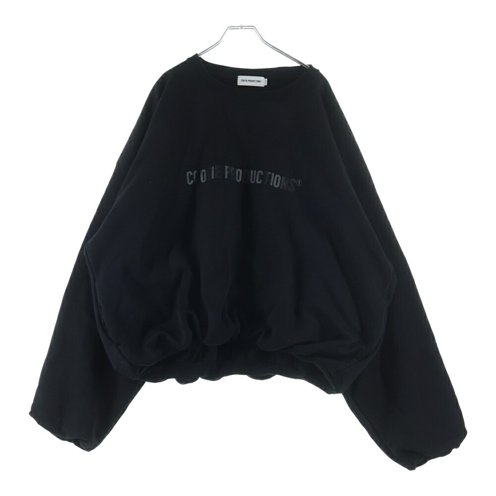 COOTIE PRODUCTIONS(クーティー プロダクションズ) 大きさ:XL 25AW Swallow Rib Sweat Crew 向こう正面ロゴタイプ クルーネックスウェット 調教師 黒いこと CTE-25A338【中古】【座標軸A】【色つや黒いこと】【オンライン押さえる商いもの】