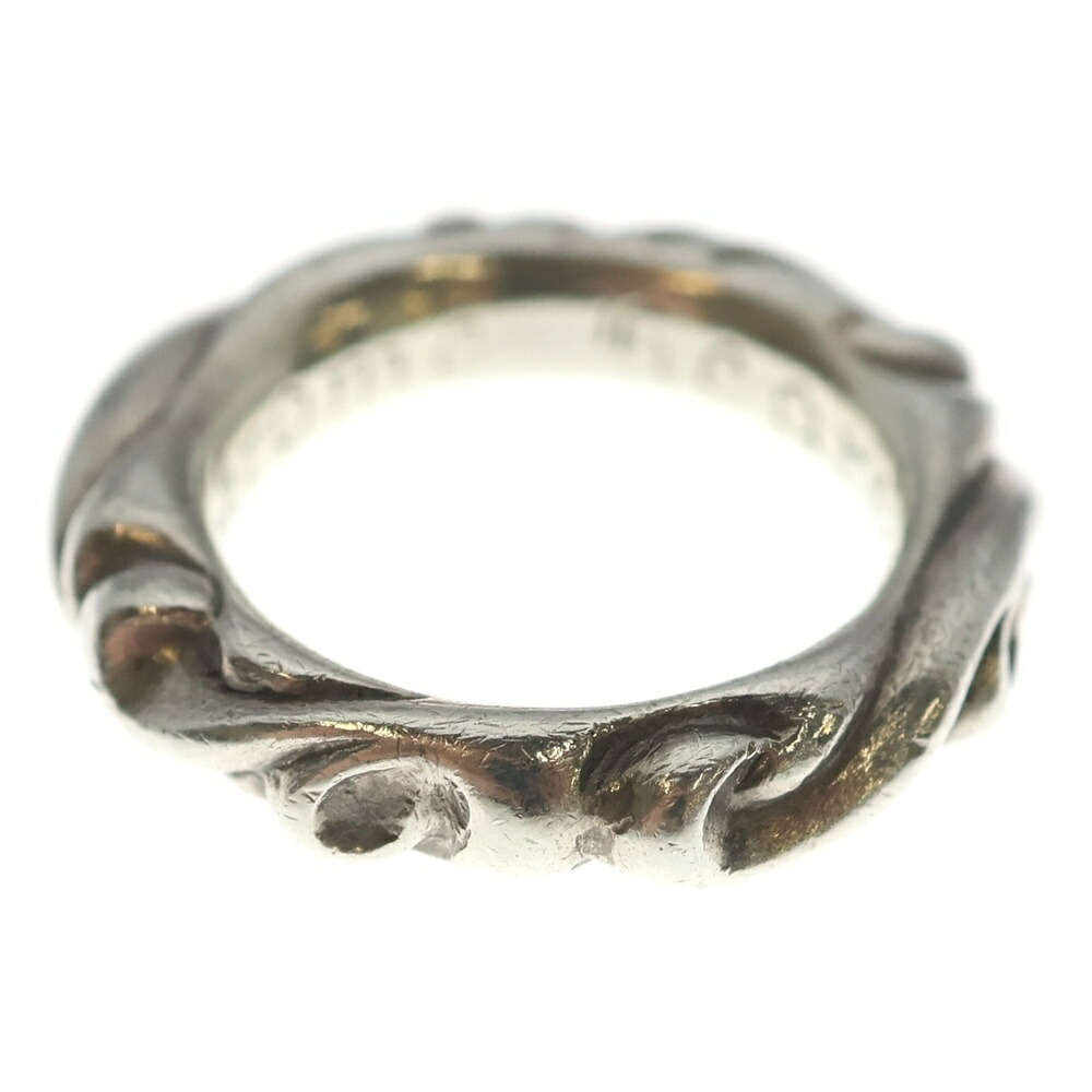 CHROME HEARTS(クロムハーツ) サイズ:8号 SCRL BAND スクロールバンド リング シルバー BCA351【中古】【程度B】【カラーシルバー】【取扱店舗BRING福岡天神店】｜ブランド買取・販売　BRING