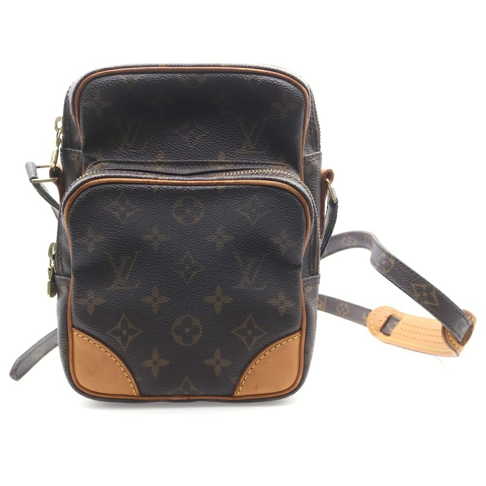 LOUIS VUITTON(ルイヴィトン) アマゾン モノグラム PVC なめし革 ショルダーバッグ ゴールド金具 赤銅色 M45236【中古】【度合いB】【色つや赤銅色】【オンライン押さえる商いもの】
