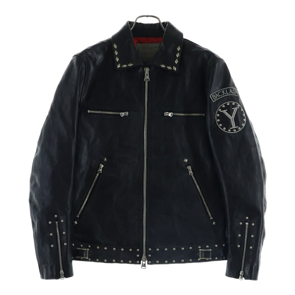 Yohji Yamamoto POUR HOMME(ヨウジヤマモト プールオム) サイズ:2 21AWホースレザーライダースジャケットHX Y91 702【中古】【程度B】【カラーブラック】【取扱店舗新宿】|ブランド買取・販売 BRING