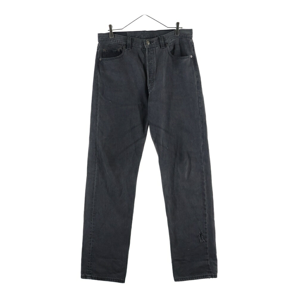 Levi's(リーバイス) サイズ:実寸W33/L32 90S 501 サークルR 後染め USA製 ボタンフライ デニムパンツ ブラック【中古】【程度B】【カラーブラック】【取扱店舗AWESOME高円寺店】|ブランド買取・販売 BRING