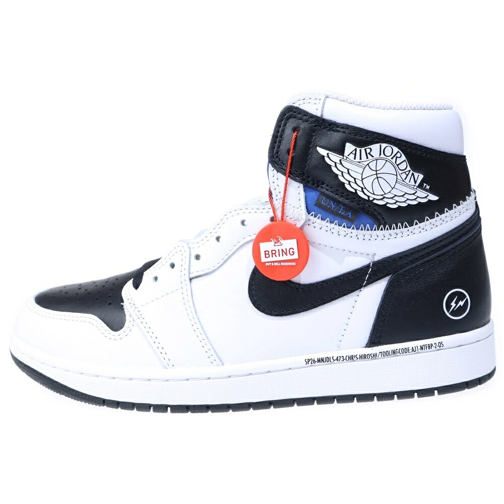 NIKE(ナイキ) サイズ:27.5cm &times;FRAGMENT DESIGN &times;UNION AIR JORDAN 1 RETRO HIGH OG フラグメントデザイン ユニオン エアジョーダン1 レトロ ハイカット スニーカー II7282-100【新古品/中古】【程度S】【カラーホワイト】【取扱店舗渋谷】｜ブランド買取・販売　BRING