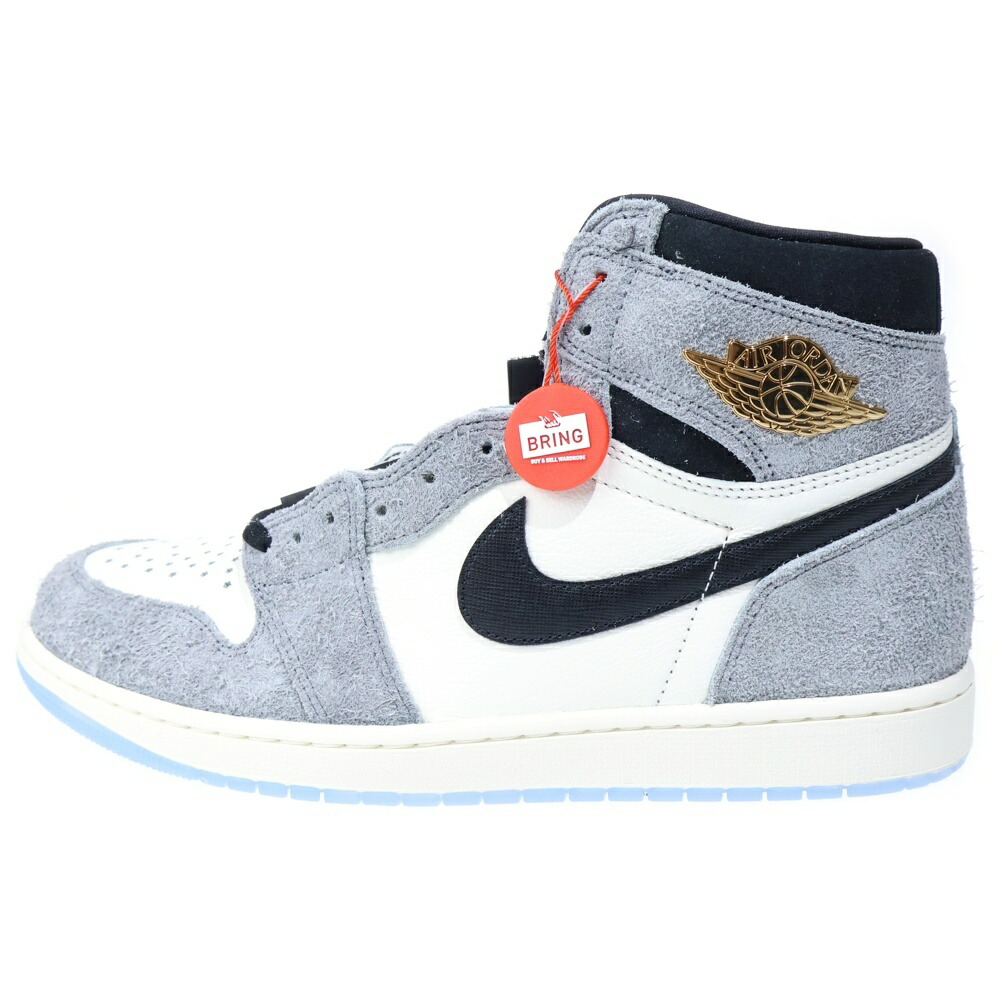 NIKE(ナイキ) 大きさ:31.0珊 AIR JORDAN 1 RETRO HIGH OG COOL GRAY エアジョーダン1 レトロ クールグレー ハイカットスニーカー 白いこと US13/31珊 DZ5485-003【新古品/中古】【度合いS】【色つや薄墨色】【取りまわしバス発着場渋谷】