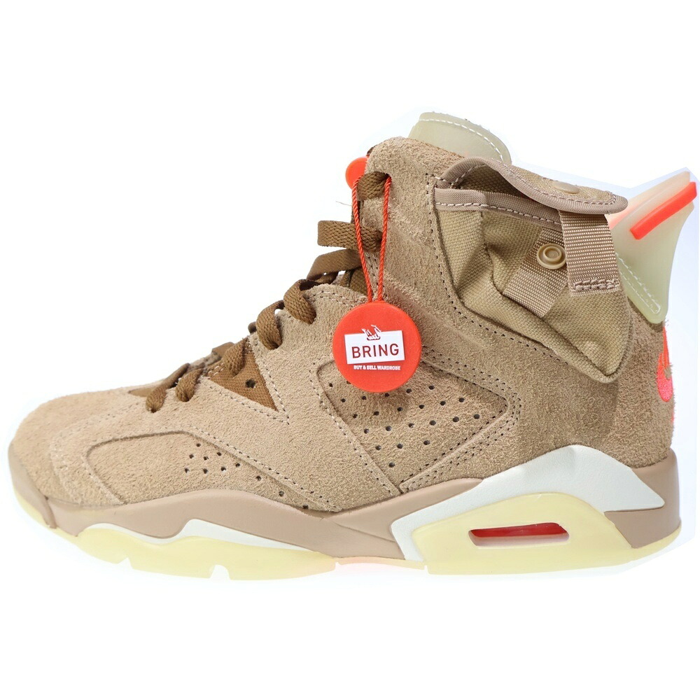 NIKE(ナイキ) 大きさ:24.0糎 ×TRAVIS SCOTT AIR JORDAN 6 RETRO SP BRITISH KAHKI トラヴィススコット エアジョーダン6 ブリティッシュ カーキ ハイカットスニーカー US6/24.0糎 DH0690-200【新古品/中古】【座標軸S】【色合い赤銅色】【取りまわしバス発着場BRING仙台店】