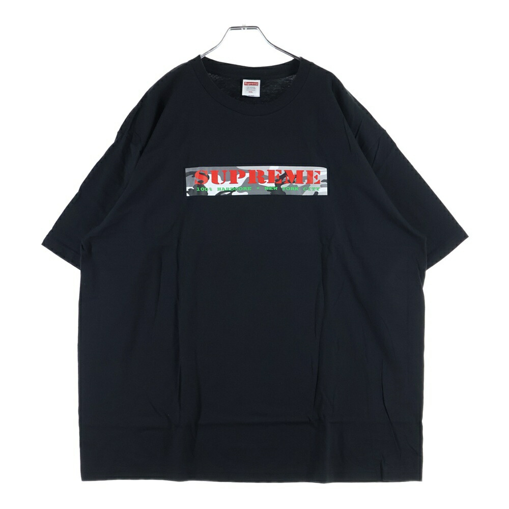 SUPREME(シュプリーム) 大きさ:XXL 25SS Hardcore Tee 捉え所の無い中核グループ 労働者の一団のど首 半袖プルオーバーカットソー 黒いこと【新古品/中古】【座標軸S】【色合い黒いこと】【オンライン制限事項商いもの】