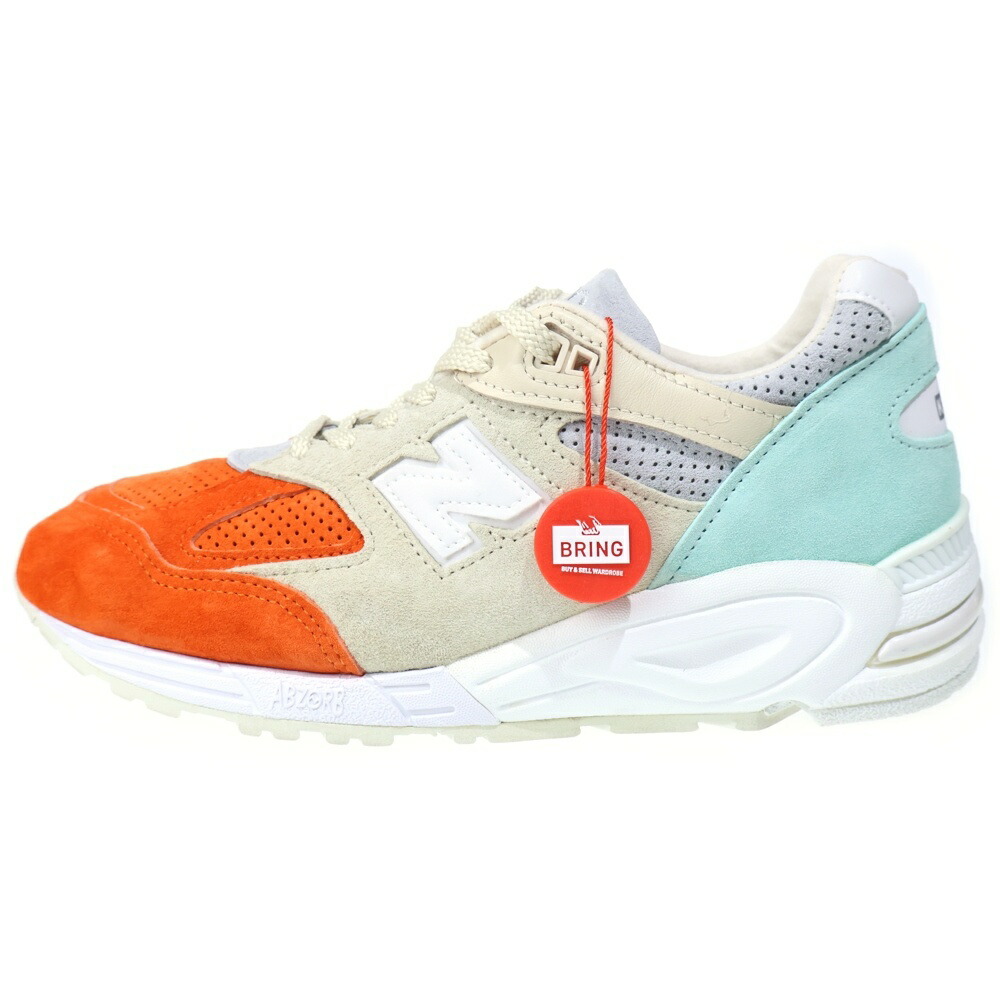 KITH(口づけ) 大きさ:26.0珊 × NEW BALANCE Cyclades M990KC2 ニュー平衡にする キクラデス ローカットスニーカー オレンジ色 US8/26珊【中古】【度合いA】【色つやオレンジ色】【取りまわしバス発着場BRING横浜ビブレ店】