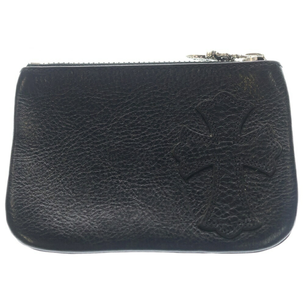 CHROME HEARTS(クロムハーツ) ZPR CHNG PURSE チェンジパース アフタークロスパッチ ダガージップコインケース 黒いこと【中古】【度合いA】【色つや黒いこと】【取りまわしバス発着場渋谷】