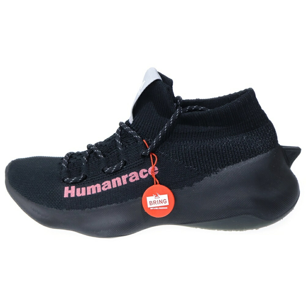 adidas(アディダス) 大きさ:27.0糎 ×PHARRELL WILLIAMS HUMANRACE SICHONA ファレル ウィリアムス ヒューマンスピード競技 シコナ ローカットスニーカー 黒いこと US9/27糎 GX3032【新古品/中古】【座標軸S】【色つや黒いこと】【取りまわしバス発着場BRING福岡天神店】