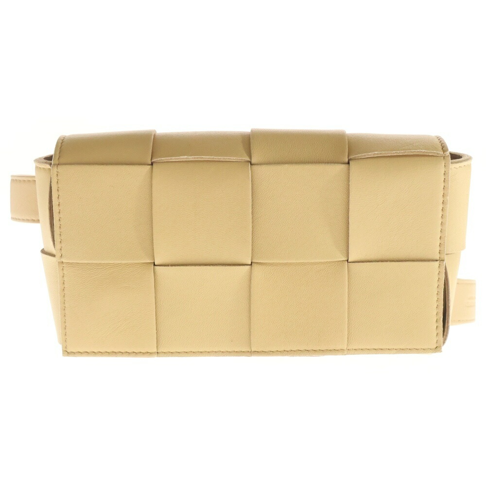 BOTTEGA VENETA(ボッテガヴェネタ) 大いさ:- テープ ショルダーバッグ ミニ御徒面子 ベージュ なめし革【中古】【度合いB】【色合いベージュ】【オンライン制限事項商いもの】 レディースバッグ-バッグ-バッグ・小物・ブランド雑貨