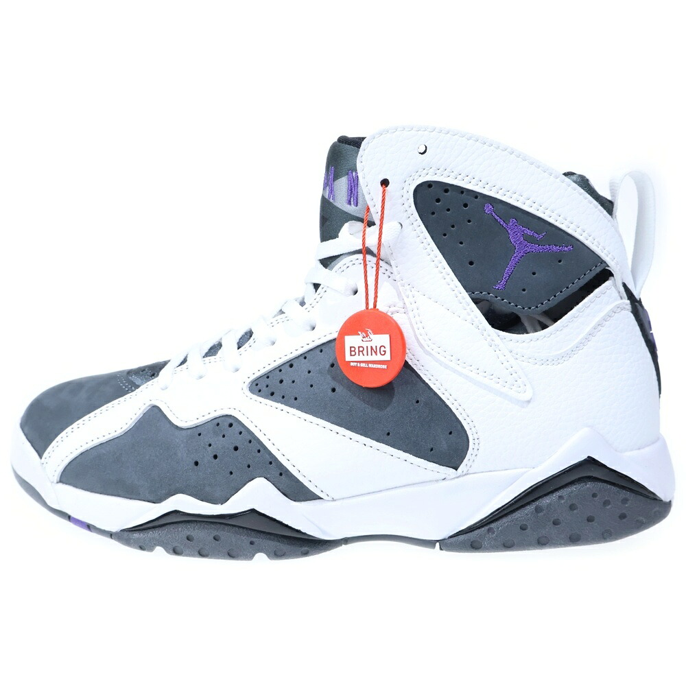 NIKE(ナイキ) サイズ:28.0cm AIR JORDAN 7 RETRO FLINT エアジョーダン7 フリント ハイカットスニーカー ホワイト/グレー US10/28cm CU9307-100【新古品/中古】【程度S】【カラーホワイト】【オンライン限定商品】|ブランド買取・販売 BRING