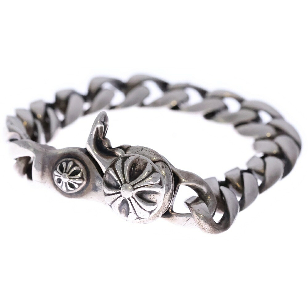 CHROME HEARTS(クロムハーツ) 大いさ:15LINK CLSC CHN LNK クラシックリンククリップブレスレット 15繋がり しろがね色 年寄りの【中古】【座標軸B】【色合いしろがね色】【取りまわしバス発着場BRING札幌店】