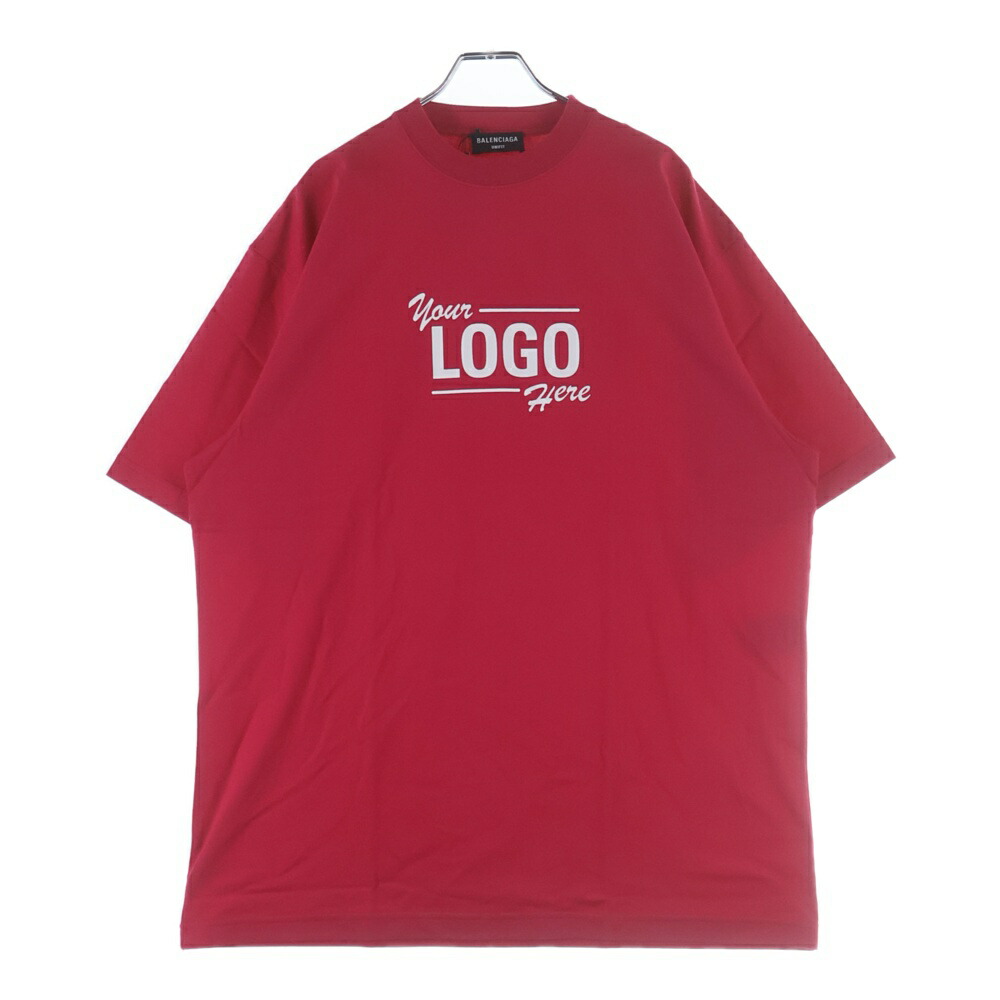 BALENCIAGA(バレンシアガ) 大きさ:XXS 21SS Logo Here Flatground T-Shirt ロゴタイプ刷り上げる 半袖プルオーバー さくら色 651795 TKV81【新古品/中古】【座標軸S】【色合いさくら色】【取りまわしバス発着場BRING札幌店】