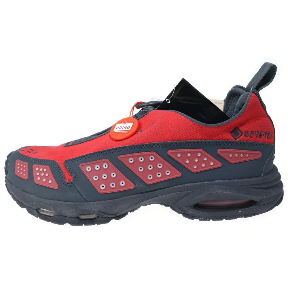 NIKE(ナイキ) 大きさ:27.5糎 W AIR MAX SNDR GTX HYPER CRIMSON DK SMOKE GREY-FIRE RED エア湖マックス ローカットスニーカー ゴアテックス 黒いこと/赤いこと US10.5/27.5糎【中古】【座標軸B】【色つや黒いこと】【オンライン押さえる商いもの】