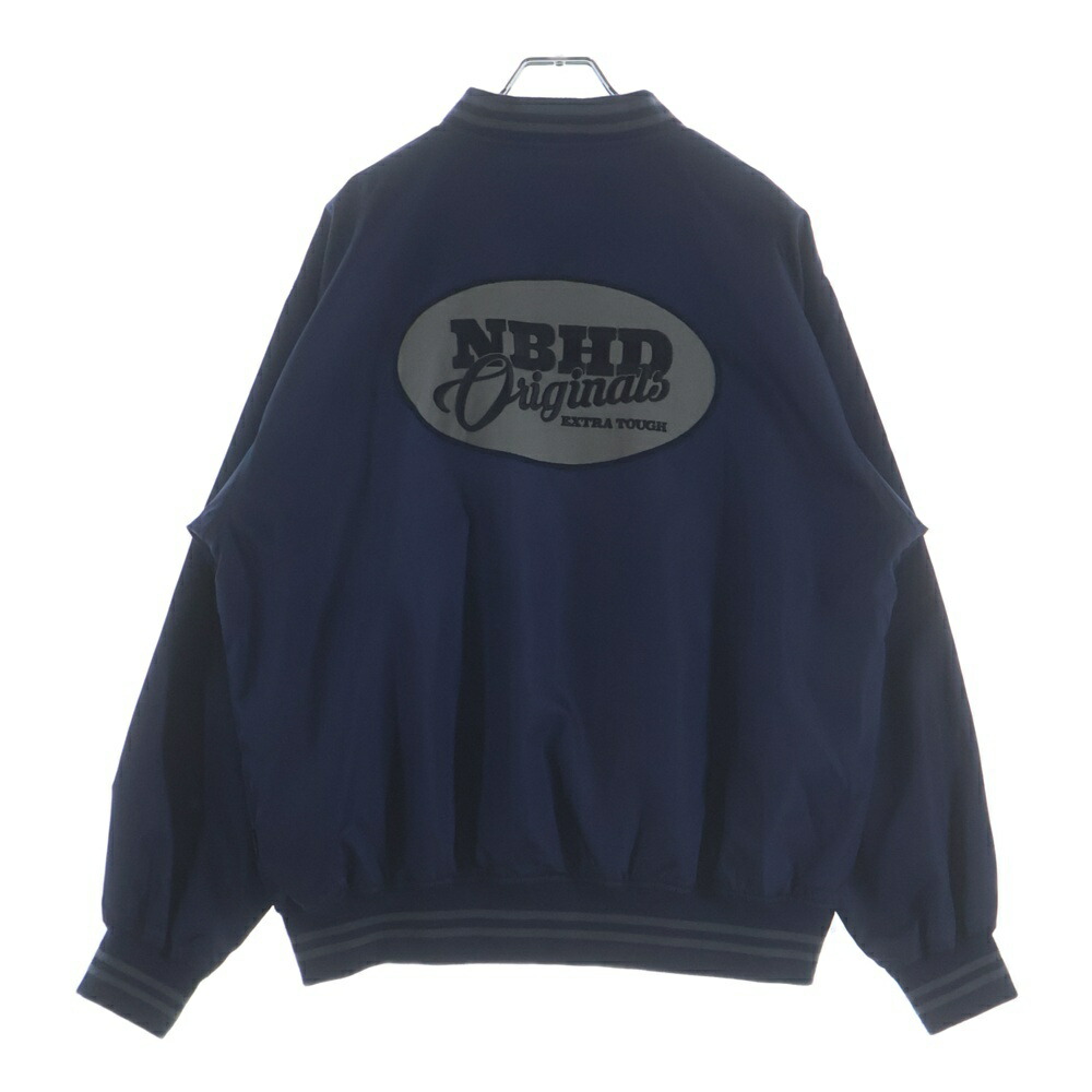 NEIGHBORHOOD(ネイバーフッド) 大きさ:M 23AW 野球上衣 ナイロン上衣 上衣 米国海軍 232TSNH-JKM02【中古】【座標軸B】【カラーネイビー】【取りまわしバス発着場BRING梅田茶屋町店】