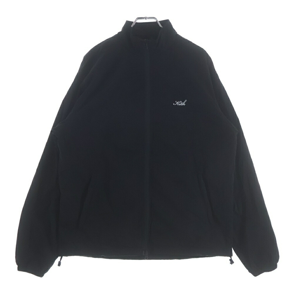 KITH(口吸い) 大きさ:XS Nylon Windsor Panelled Track Jacket KHM031763-001 ナイロン ジップアップトラックジャケット 黒いこと【中古】【座標軸B】【色合い黒いこと】【取りまわしバス発着場BRING KICKS】